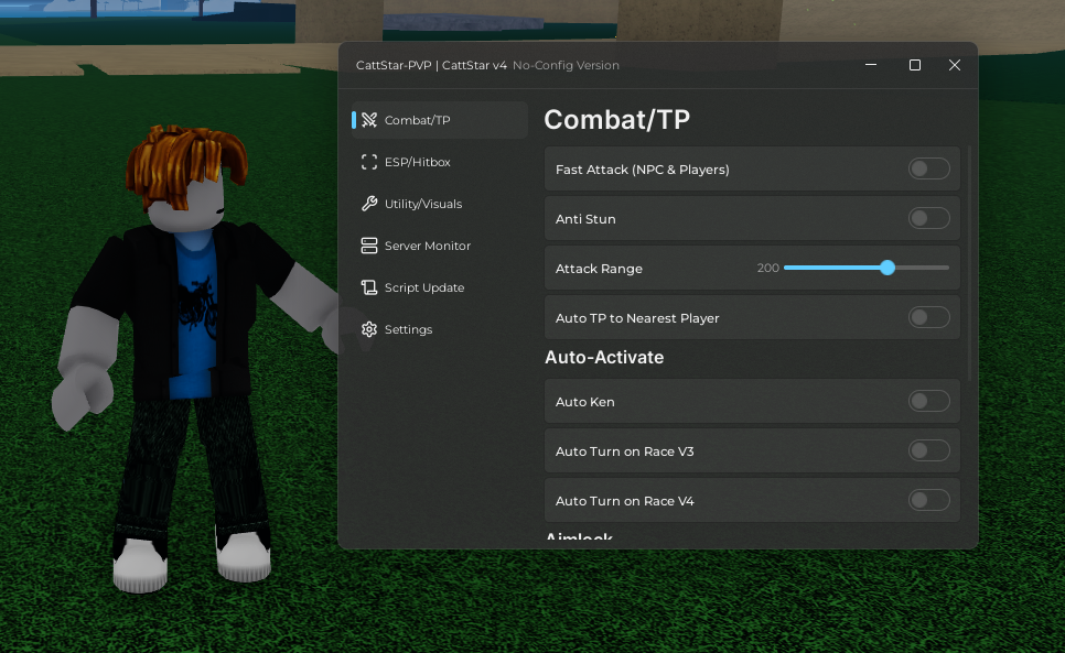 CattStar Pvp v4 - AimLock