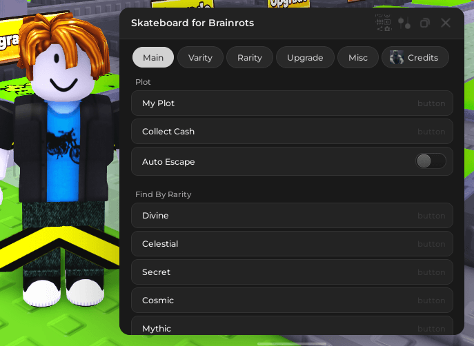 Skateboard for Brainrots Script - Auto farm