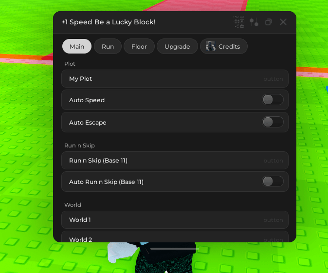 +1 Speed Be a Lucky Block Script Keyless - Auto speed