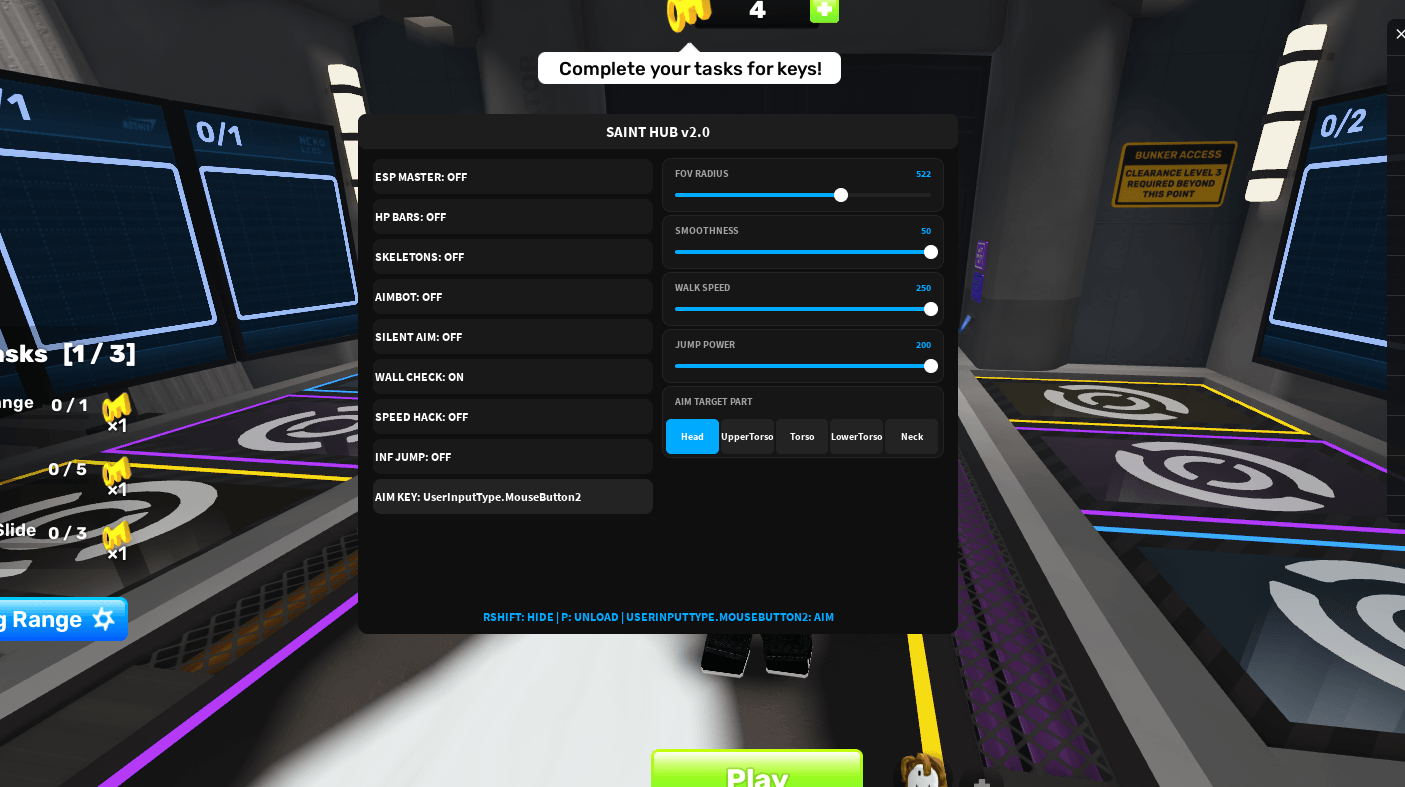 SAINT Hub Script (No key) | ESP, Silentaim