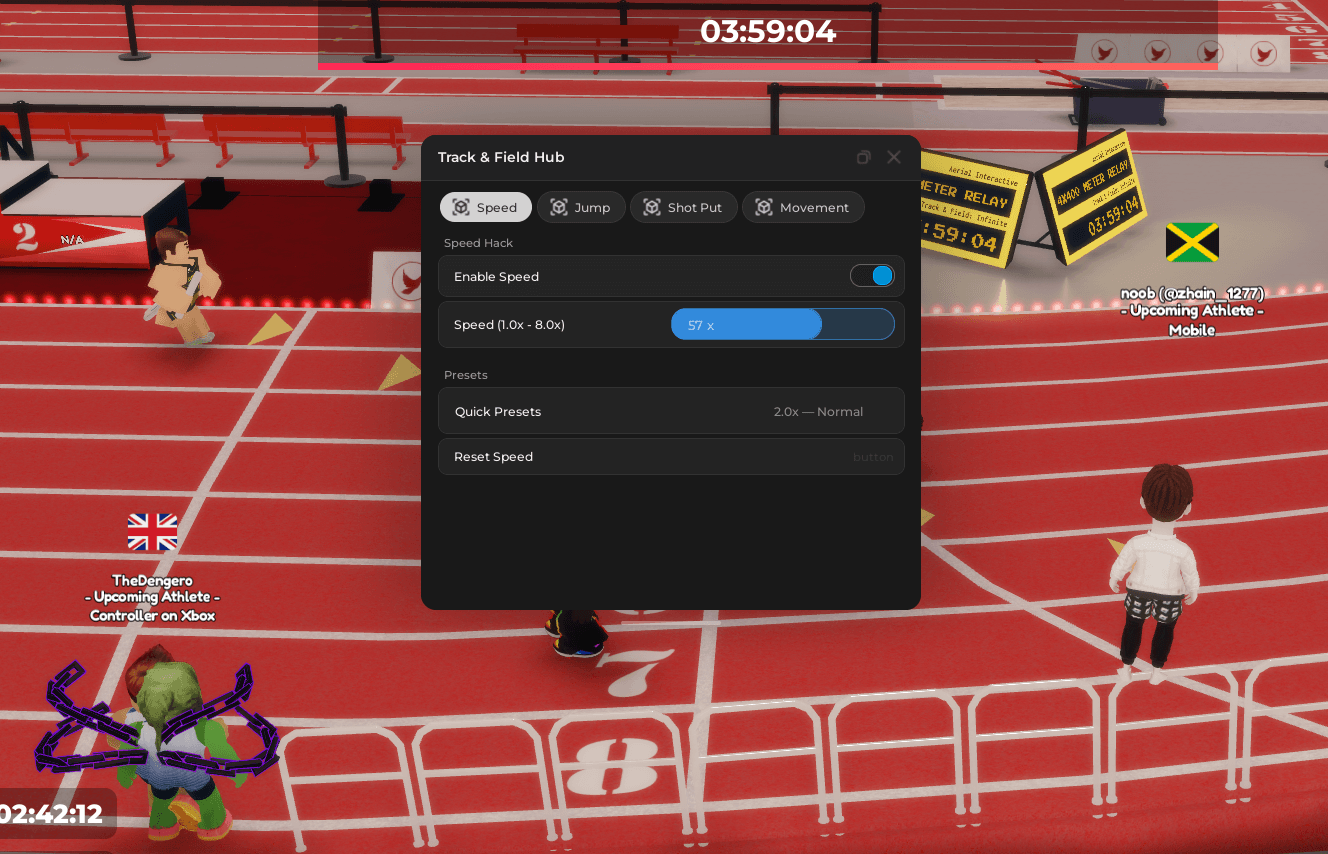 Track & Field Infinite Hub (No Key) - Speed Hack, Shot Put