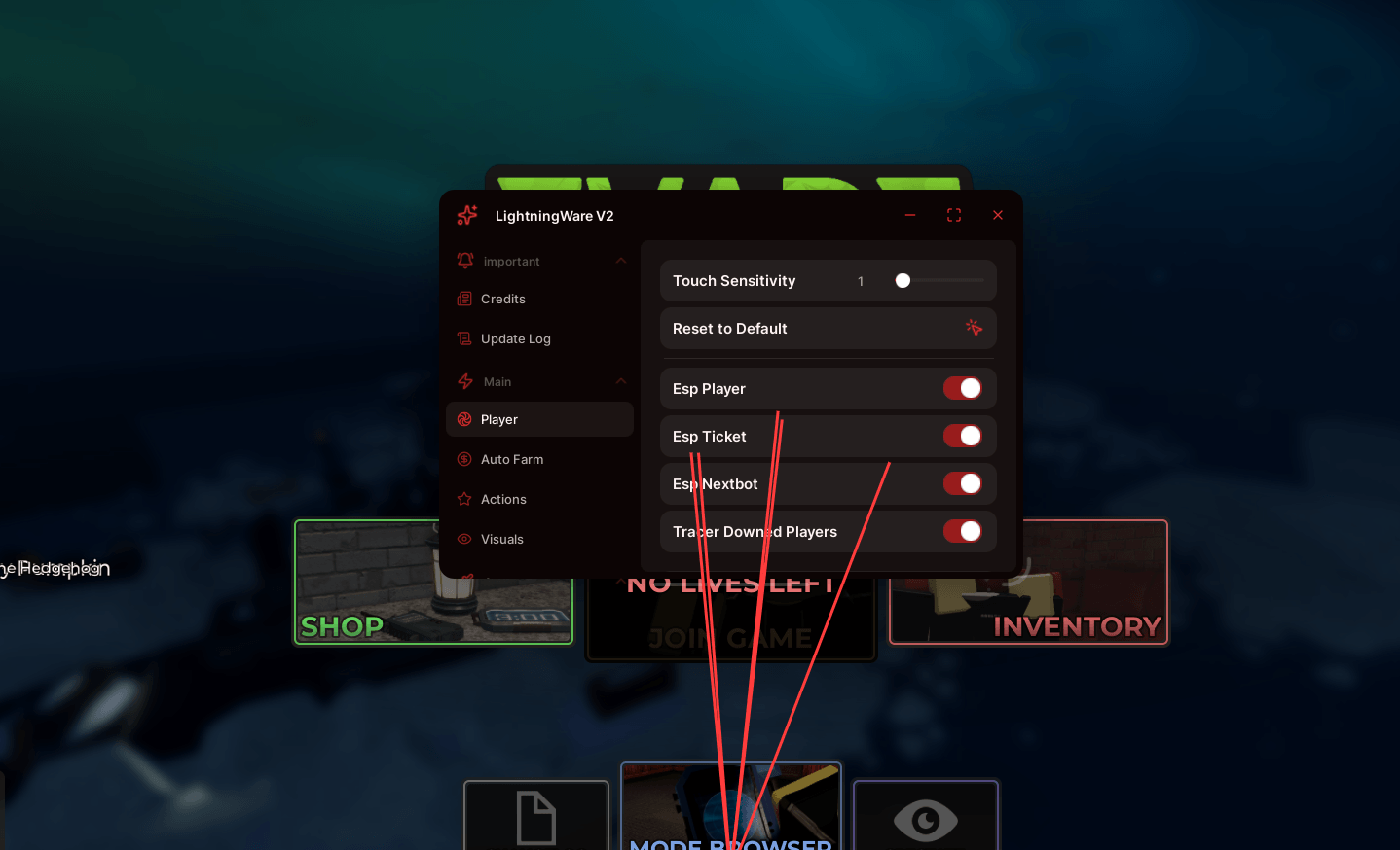 LightningWare Hub - Actual speed changer, Esp Player