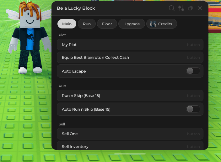 Be a Lucky Block Script (No Key) - Equip best brainrots n collect cash