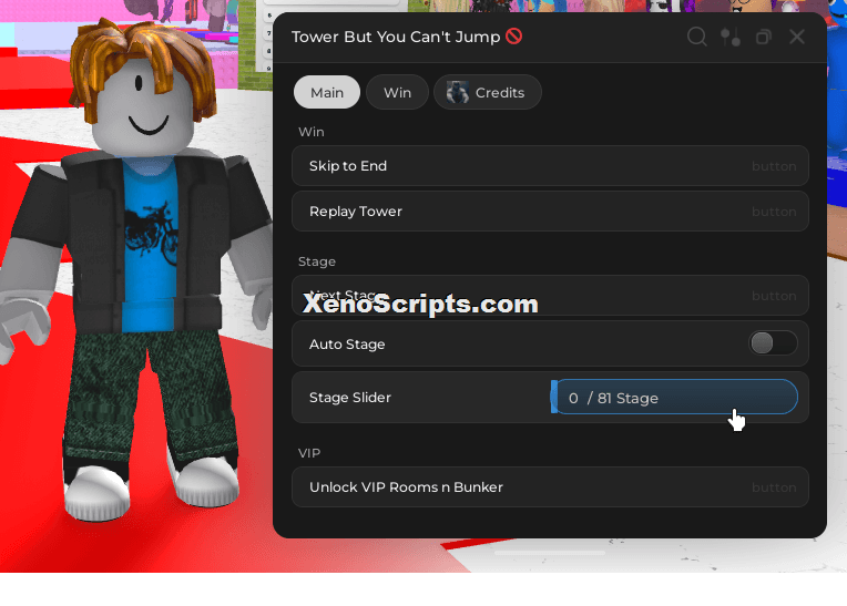 Tower but You Can't Jump Script Keyless