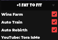 +1 fat to fit script keyless - Auto train, Farm wins
