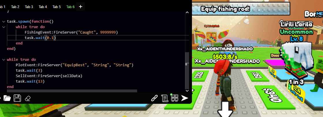 Reel a Brainrot Script keyless - Get Brainrots