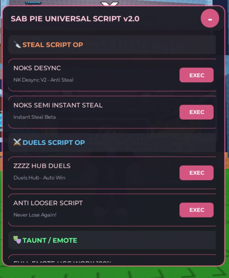 Steal A Brainrot Loader OP by Pie Script V2.0 | Free | No key