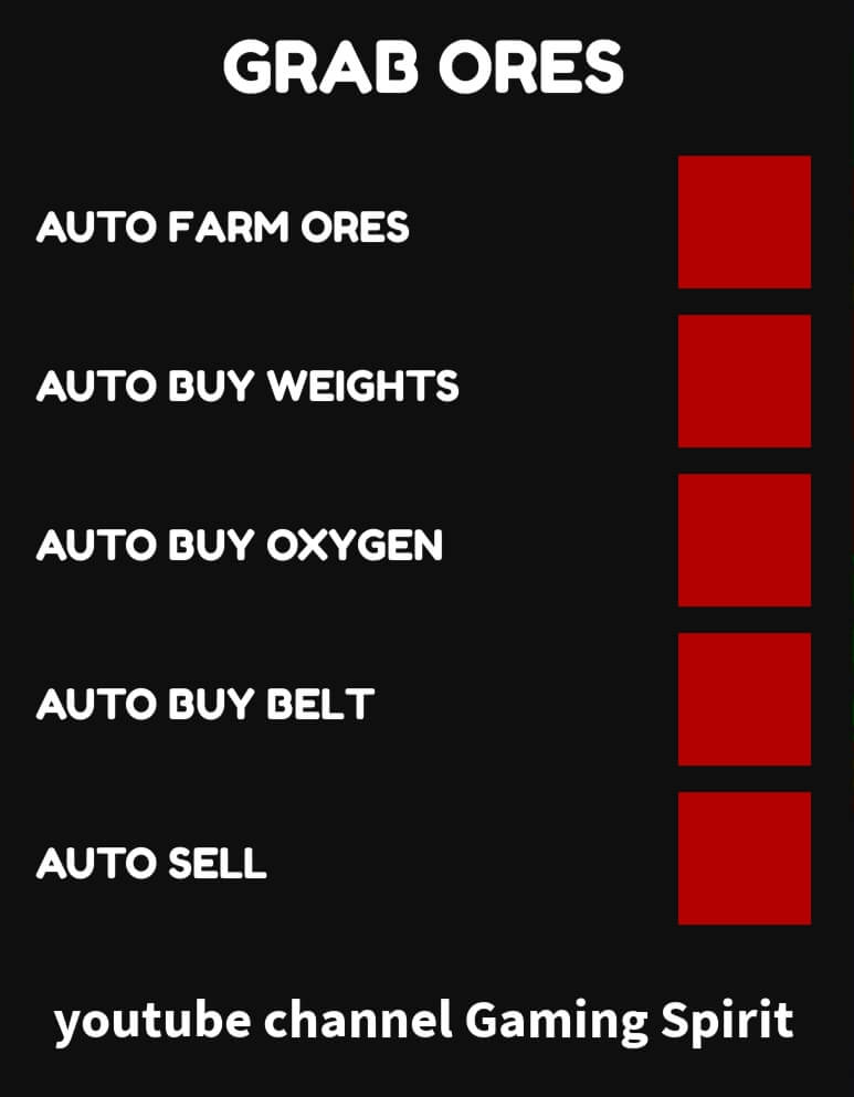 Auto Farm Grab Ores Script