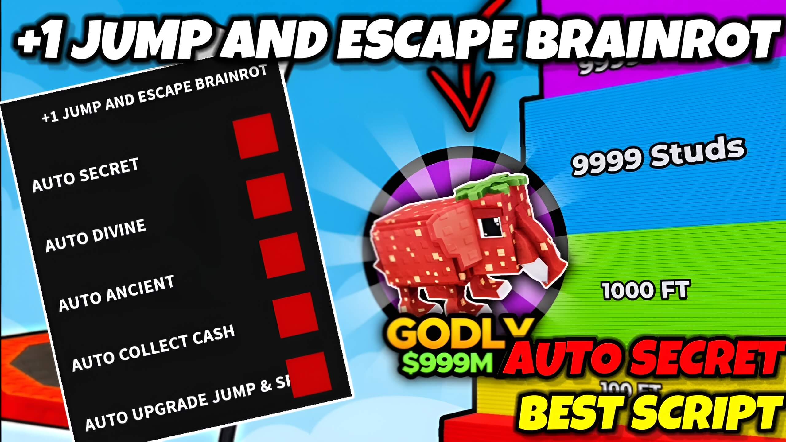 +1 Jump and Escape Brainrot Script - Auto collect cash