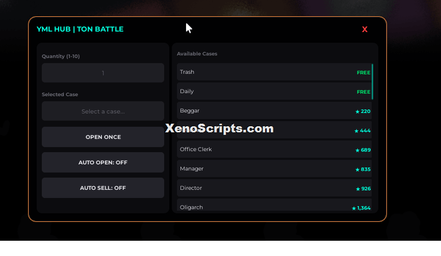 YML Hub Ton Battle Script Keyless