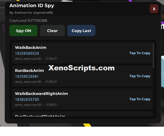 Animation ID Spy