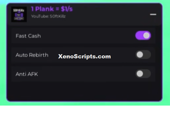 1 Plank = $1/s Script - Fast Cash