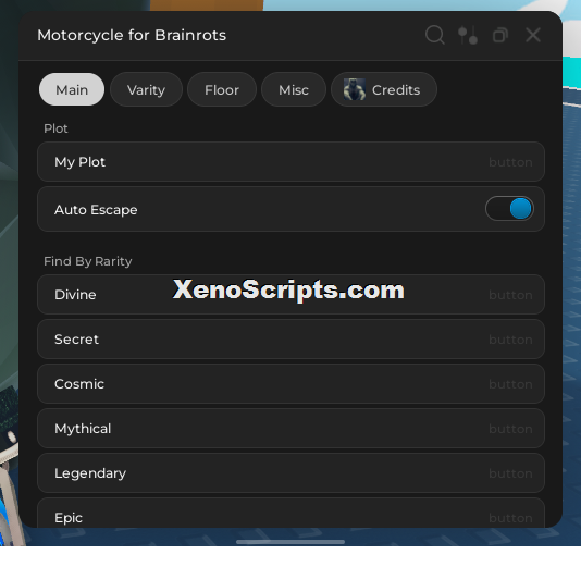 Motorcycle for Brainrots Script Keyless