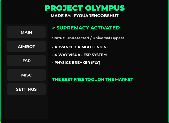 Rivals Project Olympus Aimbot Script OP Keyless