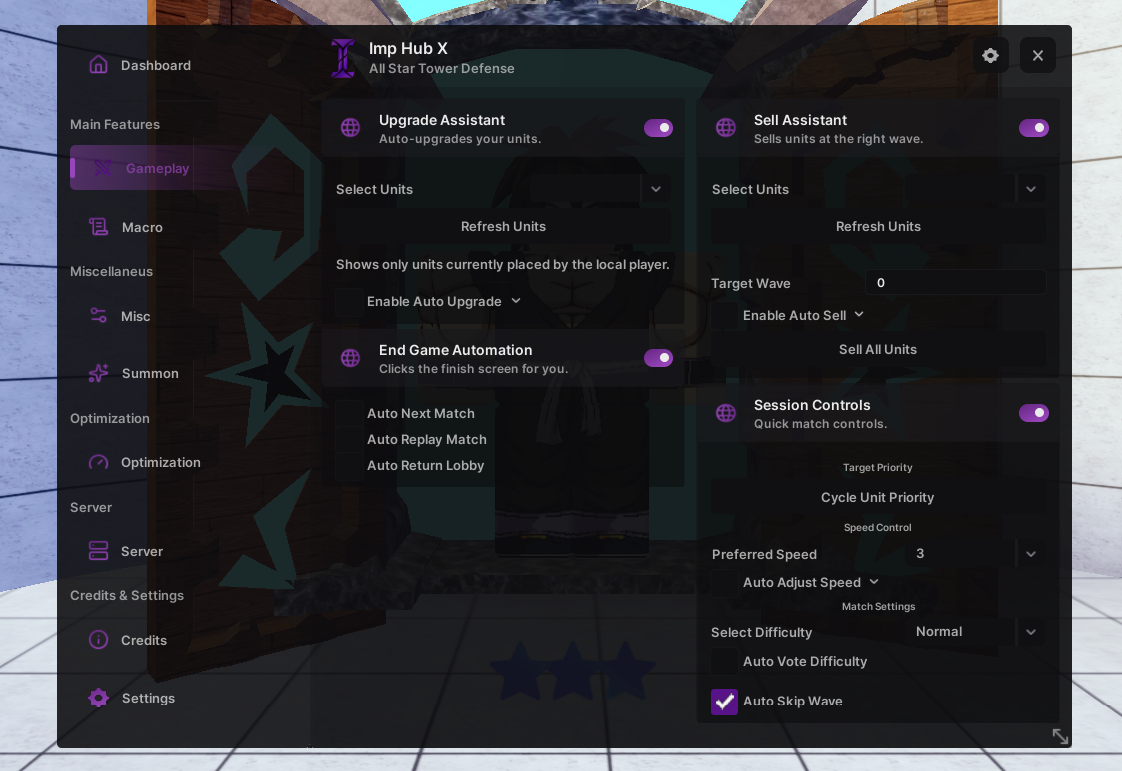 Imp Hub X ASTD Macro + Automation