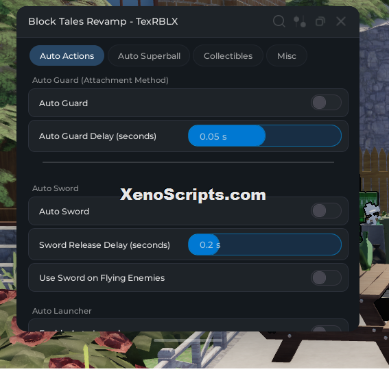 Block Tales Revamp by TexRBLX - Auto Guard, Auto Sword