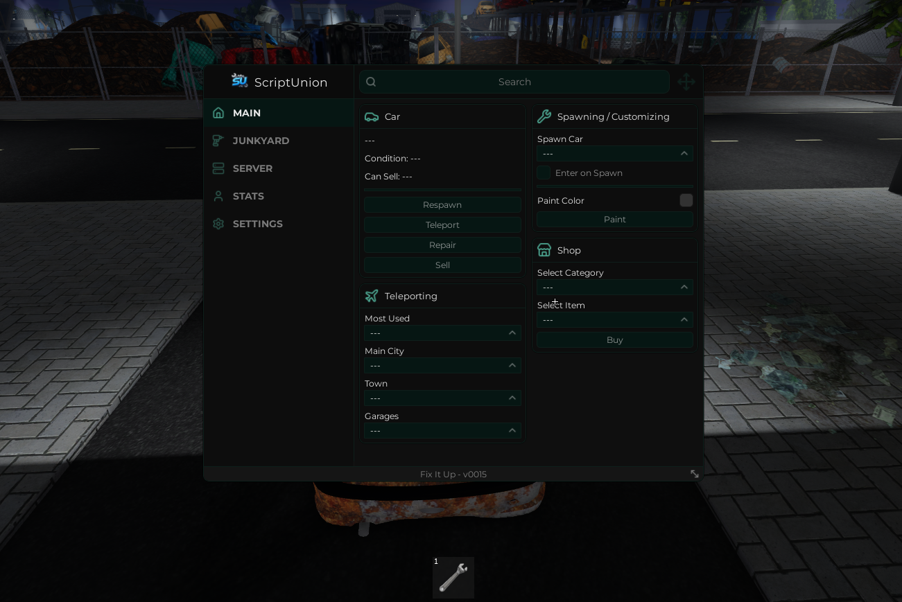 ScriptUnion Fix it Up Script (Keyless)- JUNKYARD, Teleport, Respawn