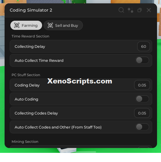 Coding Simulator 2 Script keyless