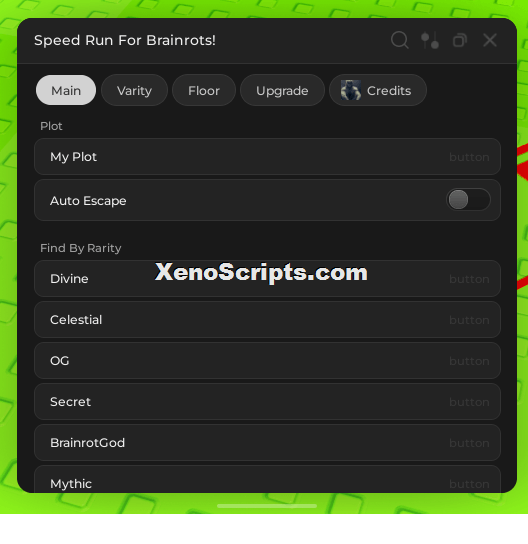 Speed Run for Brainrots Script keyless
