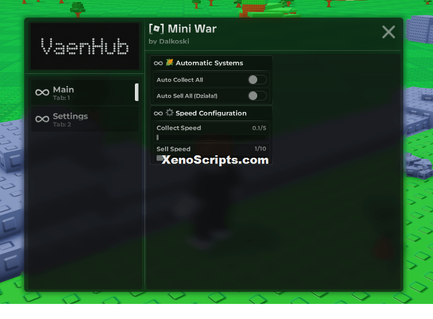 Mini War Auto Collect All Script (No Keys)