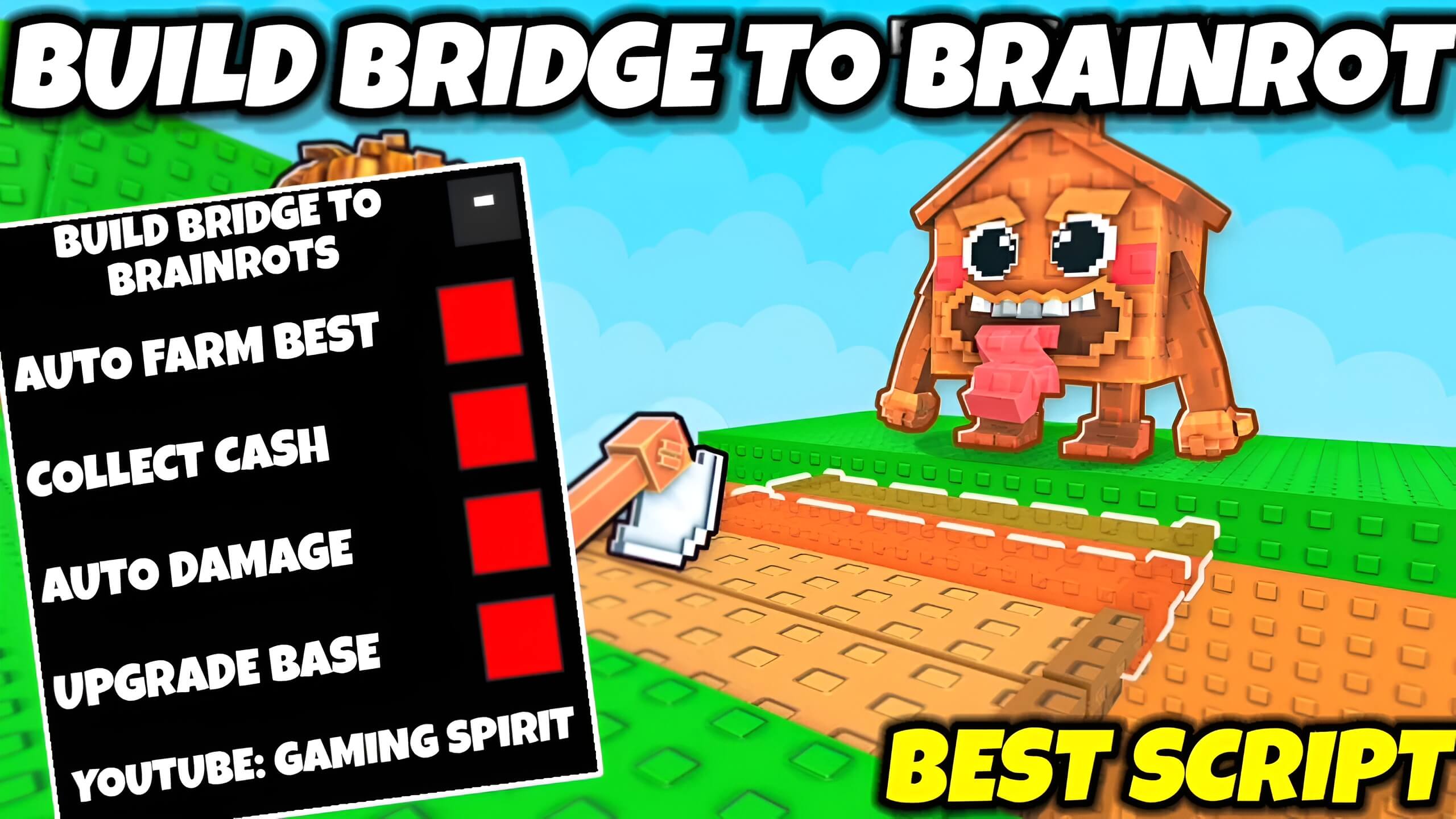 Build Bridge To Brainrot Auto Farm Script