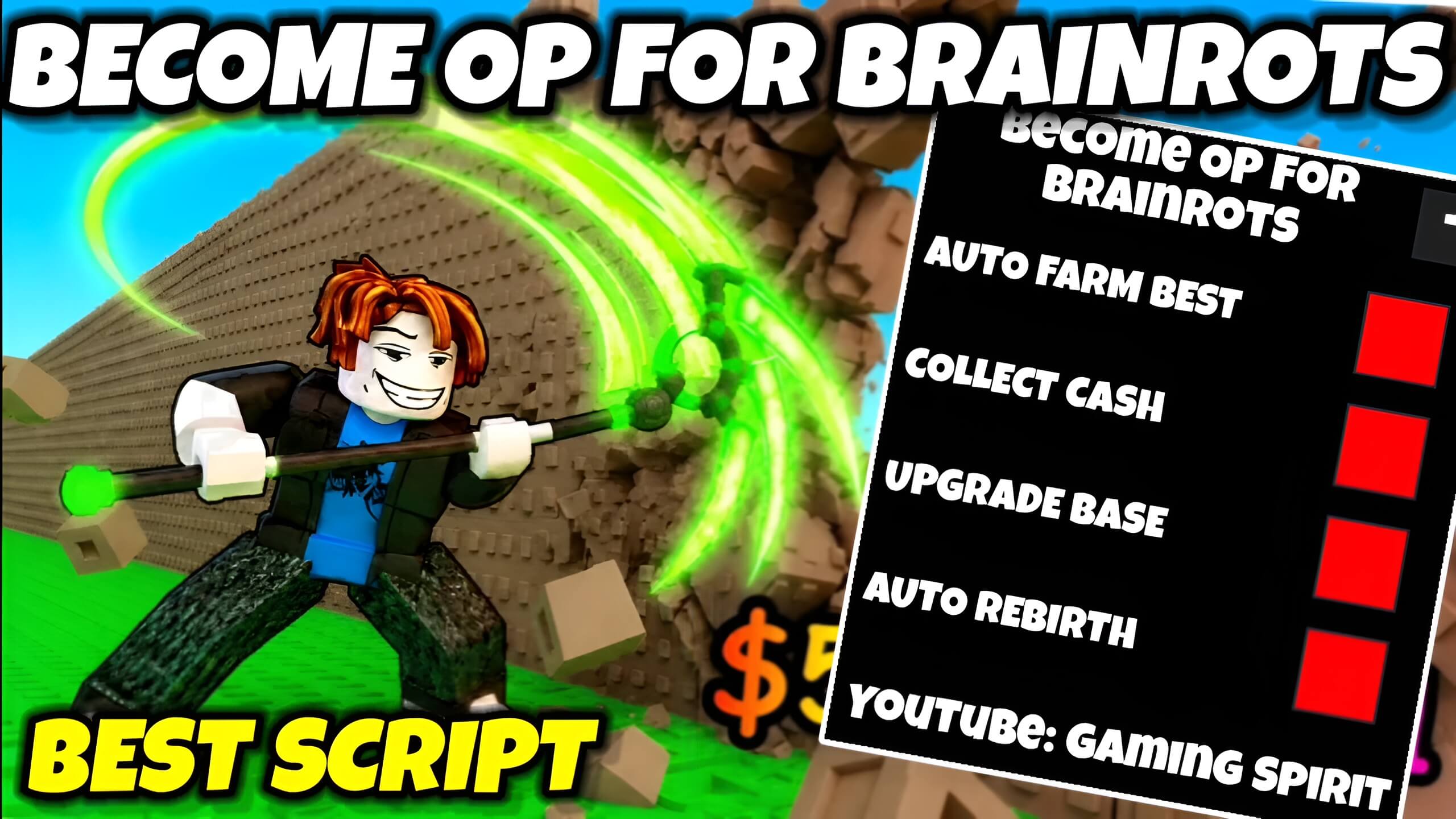 Become OP for Brainrots Auto farm script