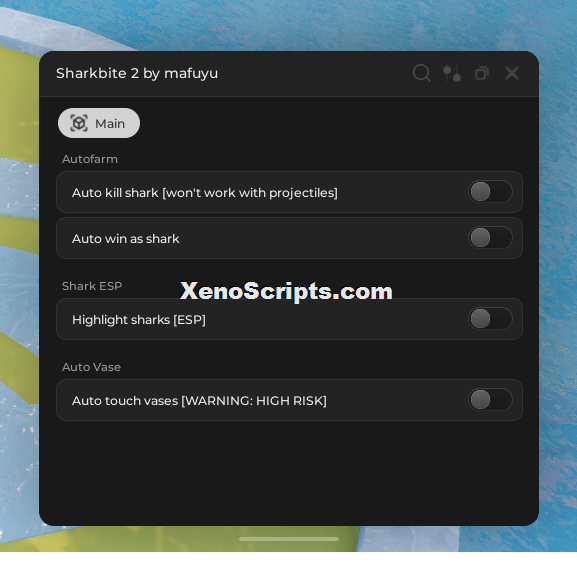 SharkBite 2 Auto kill shark script (No Keys)