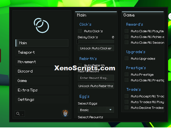 RCU Auto Click and Auto Rebirth Script OP (No Keys)