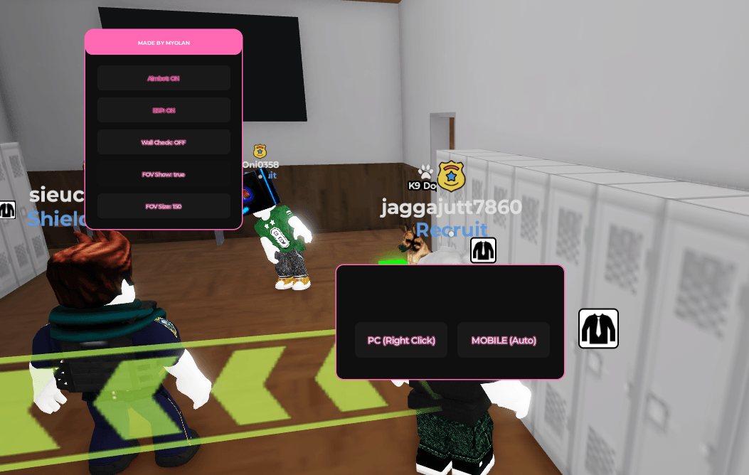 MYOLAN Hub Tactical Swat Simulator Script (No Keys) - Aimbot ON & ESP ON