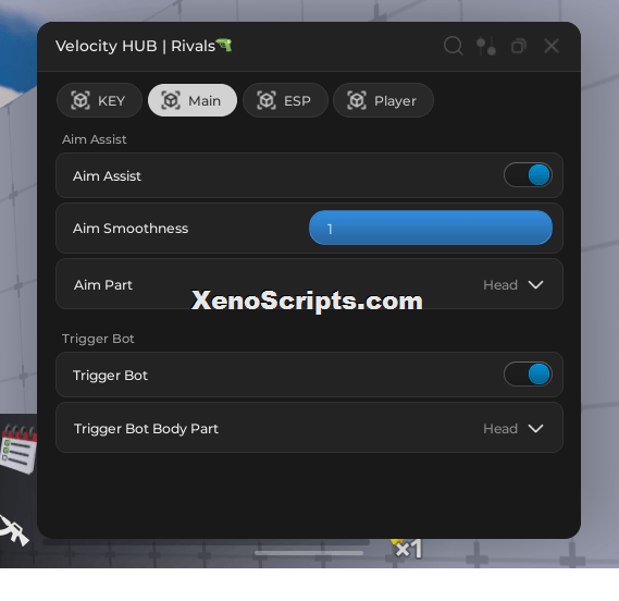 Velocity Hub Rivals Aimbot Script Keyless
