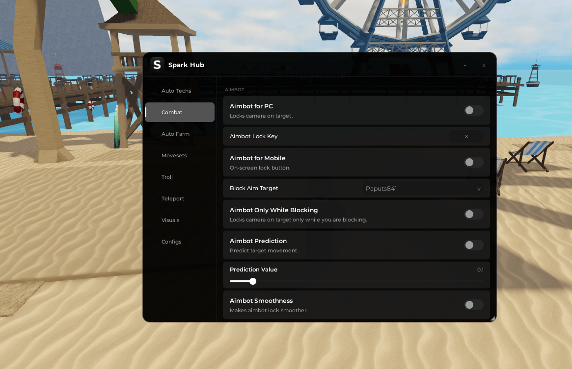 Spark Hub Auto Farm & Combat