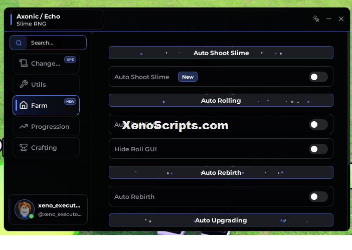 Axonic Slime RNG Auto Farm Script Keyless