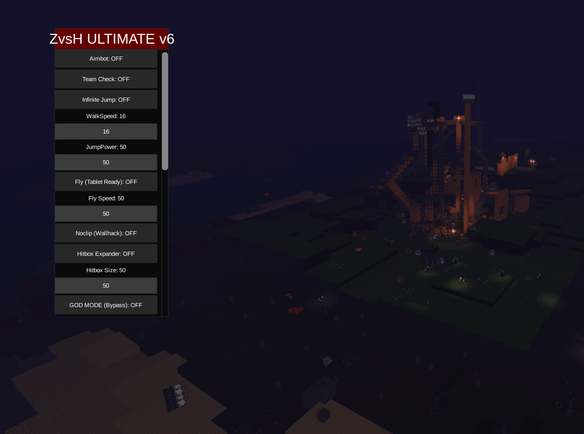 ZvsH ULTIMATE v6 Zombies vs Humans Script (Keyless) - Aimbot & Infinite Jump