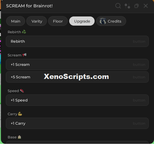 Scream for Brainrot Script Keyless