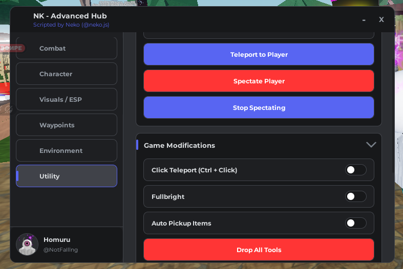 NK - Advanced Hub [All in One] (Free Key)