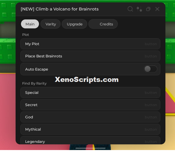 Climb a Volcano for Brainrots Script Keyless