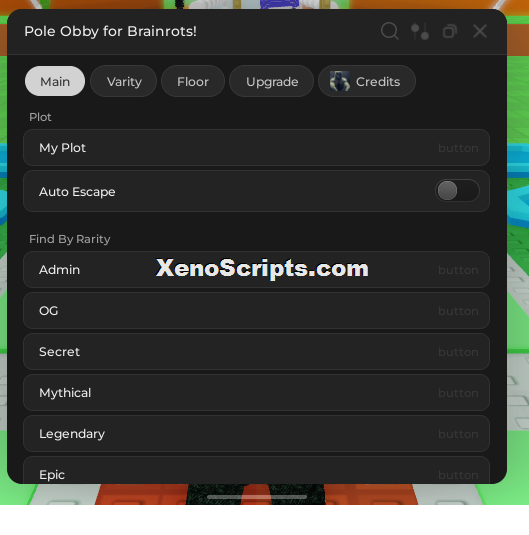 Pole Obby for Brainrots Script Keyless