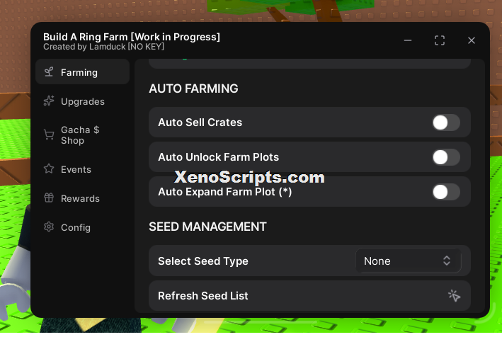 Auto Farming, Seed Management and Plant Control