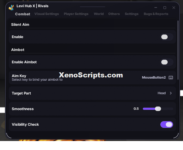 Levi Hub Rivals Aimbot Script Keyless OP