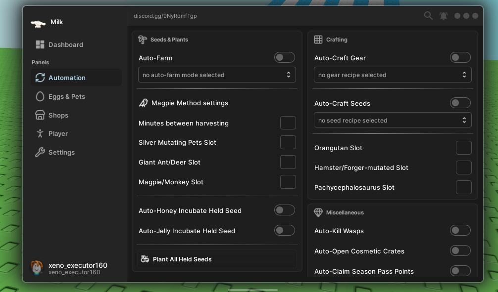 GAG Auto Farm by Milk OP (Keyless)