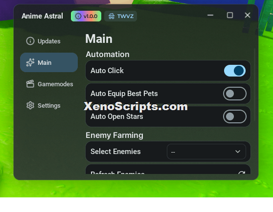 Anime Astral Simulator Auto Farm Script OP Keyless