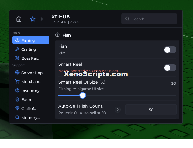 XT Hub Sol's RNG Auto fishing script keyless OP