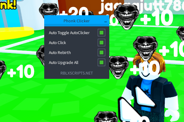 PHONK Clicker Script (KeyLess) - Auto Toggle AutoClicker & Auto Rebirth