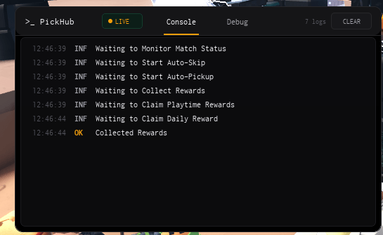 Pick Hub TDS Collect Rewards OP Keyless