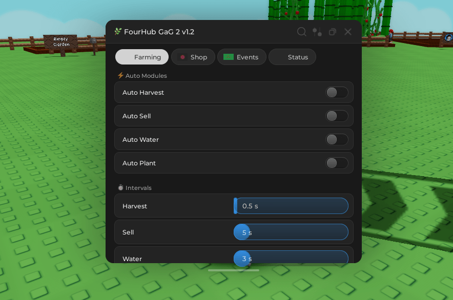 FourHub GAG 2 Script (NO KEY) - Farming & Auto Harvest