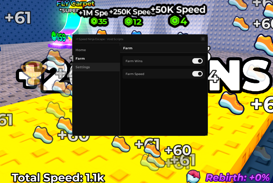 Auto wins and speed farm OP
