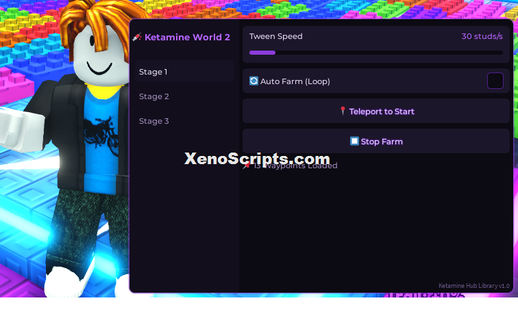 Ketamine Hub Auto Farm Loop OP Keyless