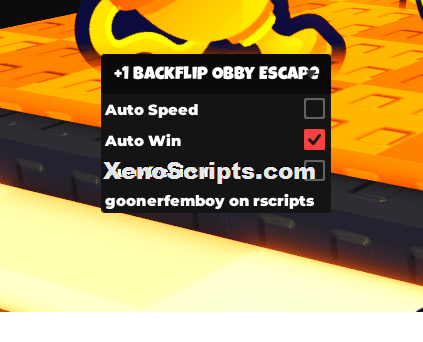 +1 Backflip Obby Escape Auto Wins Farm Script OP