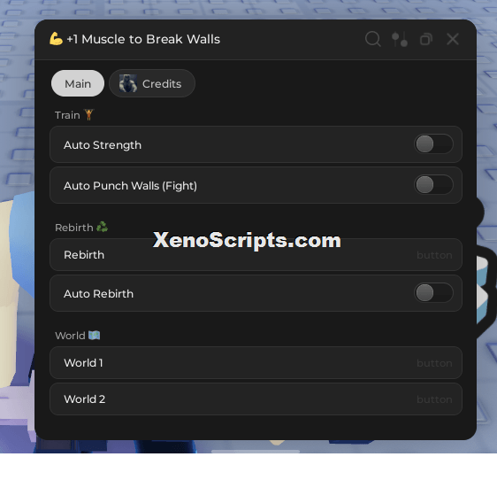 +1 Muscle to Break Walls script keyless