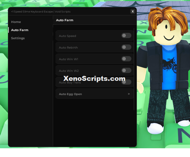 +1 Speed Slime Keyboard Escape Auto Farm Script Keyless